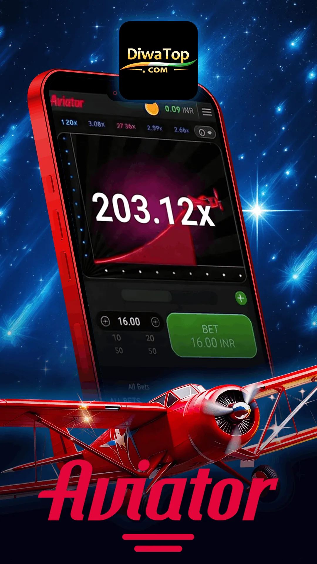 Diwa Top gaming interface preview